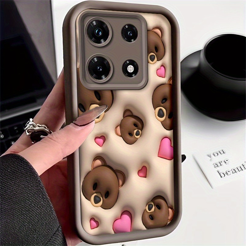 TEMU Miękka, Wstrząsoodporna Etui na Telefon Infinix Note 30 Pro z Motywem Miś Love