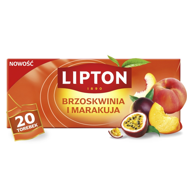 Herbata owocowa Lipton Brzoskwinia i marakuja 20 torebek