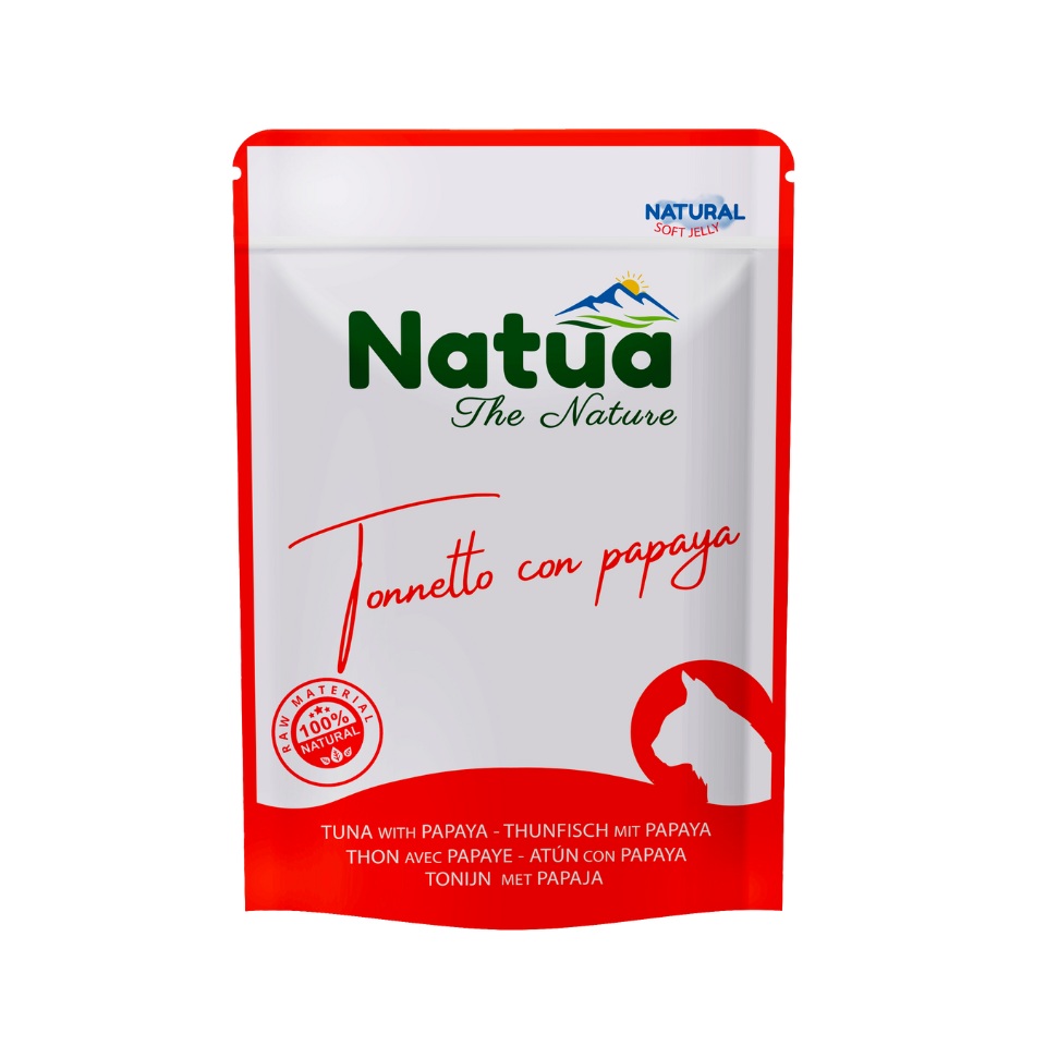 NATUA Natural Tuńczyk z papają w galaretce dla kotów 70 g