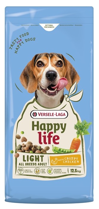 VERSELE-LAGA Happy Life Adult Light with Chicken 12,5kg karma dla psów z nadwagą z kurczakiem