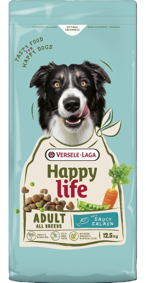 VERSELE-LAGA Happy Life Adult with Salmon 12,5kg karma dla psów z łososiem