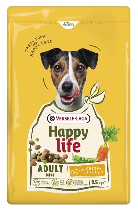 VERSELE-LAGA Happy Life Adult Mini with Chicken 2,5kg karma dla małych psów z kurczakiem