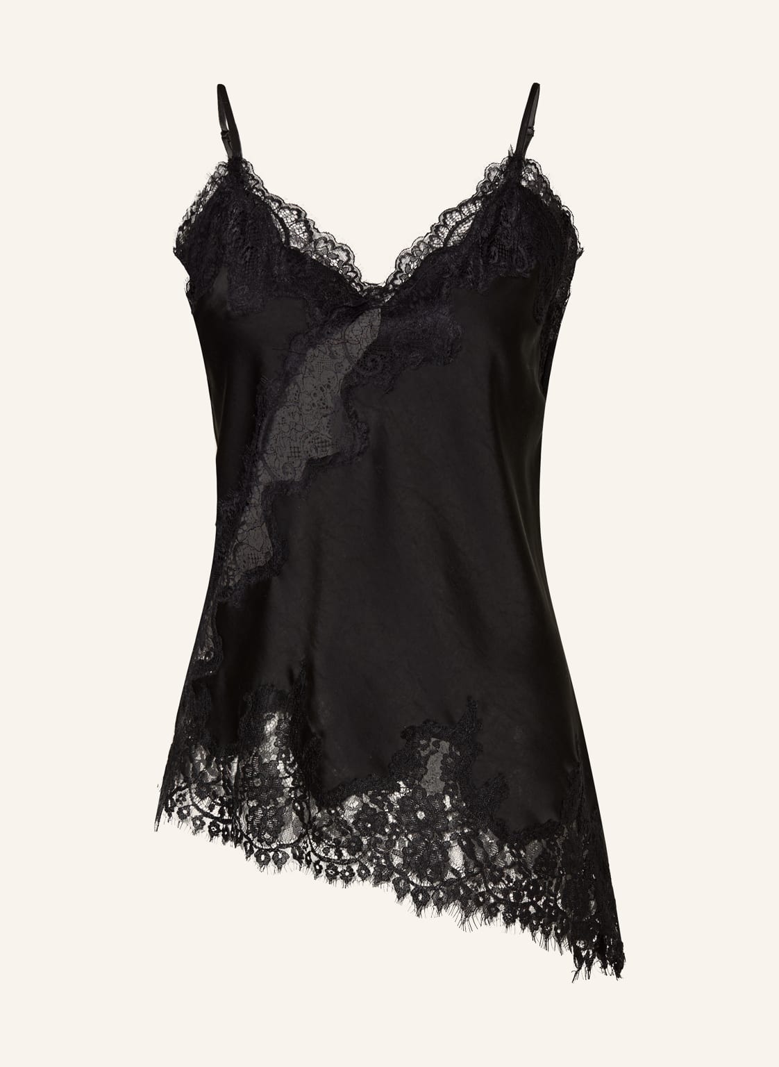 Neo Noir Top Viole Z Koronką schwarz