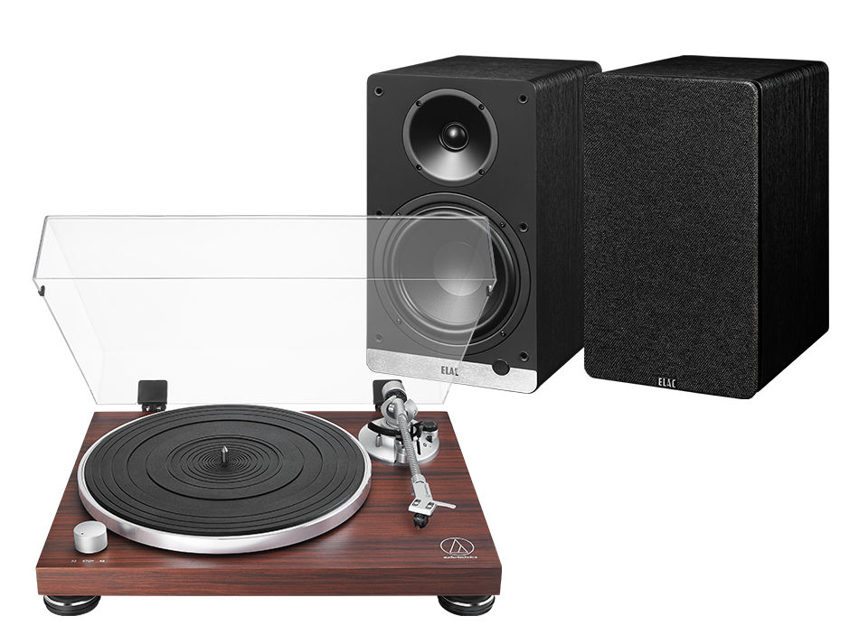 Audio-Technica AT-LPW50BTRW (rosewood) + ConneX DCB61 (czarny)