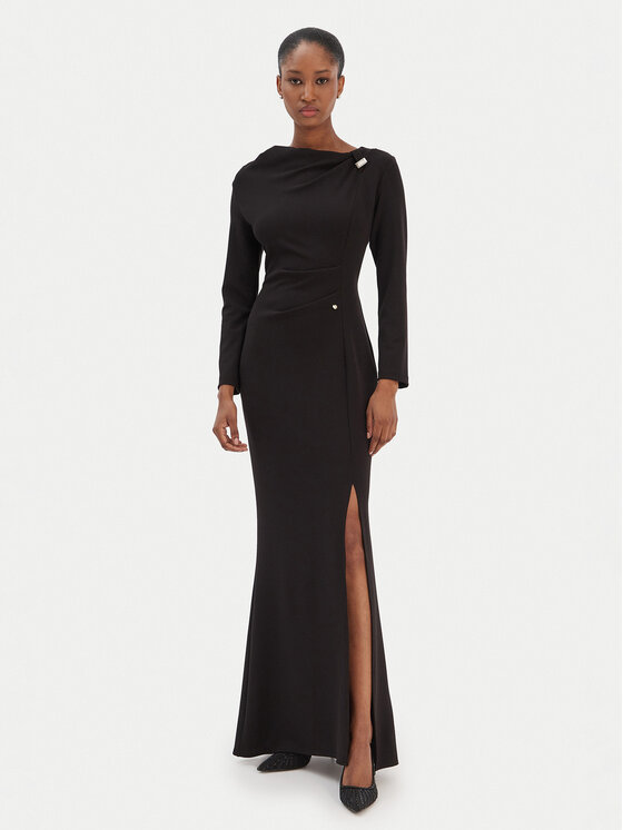 Rinascimento Sukienka koktajlowa CFC0126572003 Czarny Slim Fit