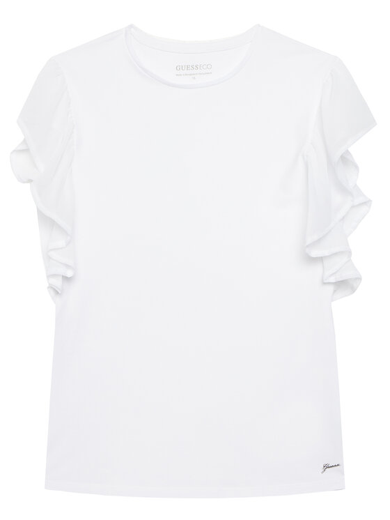 Guess Bluzka J6RI14 K6YW4 Biały Regular Fit