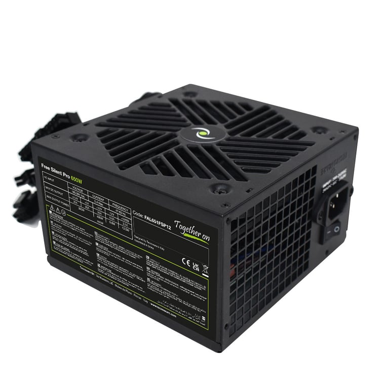 Tecnoware FAL651FSP12 moduł zasilaczy 650 W 24-pin ATX ATX Czarny