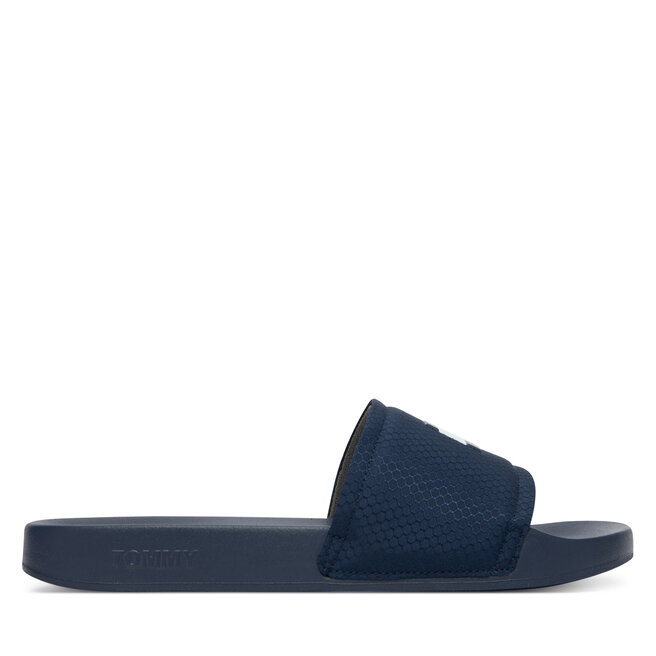 Klapki Tommy Jeans Tjm Pool Slide EM0EM01673 Granatowy