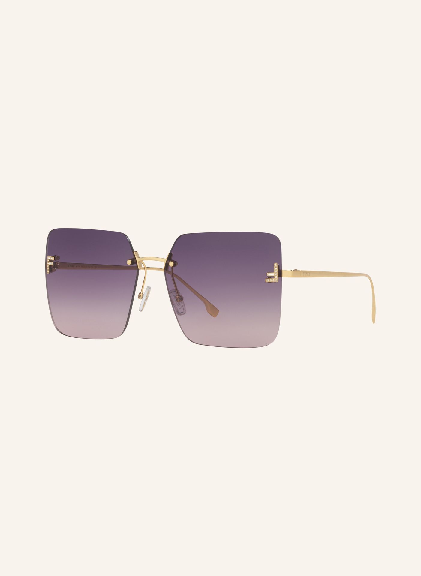 Fendi Okulary Przeciwsłoneczne fn000672 gold