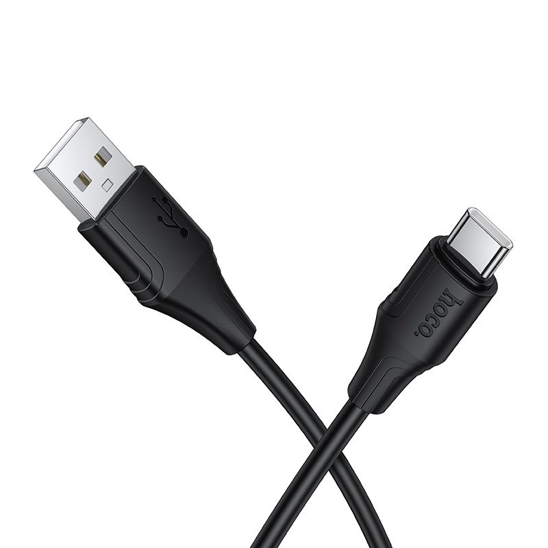 Kabel Silikonowy USB A do USB C Hoco 3A 1 m X124 czarny