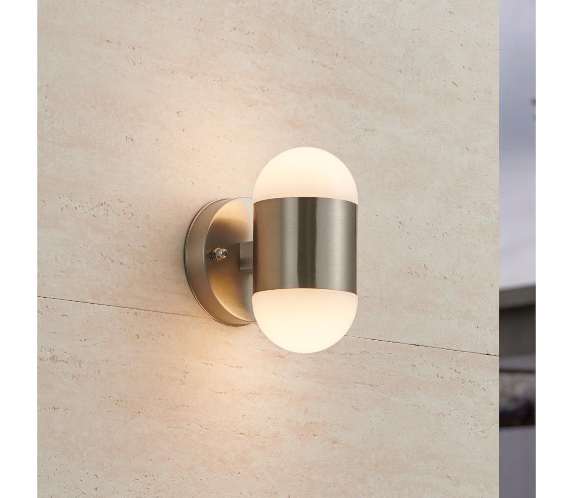 Eglo 75392 - Zewnętrzny kinkiet LED MEROLA 2xLED/3,7W/230V IP44 chrom matowy