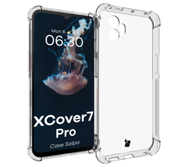 Bizon Elastyczne Salpa do Samsung Galaxy Xcover7 Pro Przezroczysty