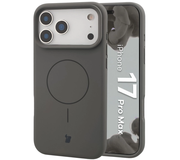 Bizon Silikonowe Soft z MagSafe do Apple iPhone 17 Pro Max Grafitowy