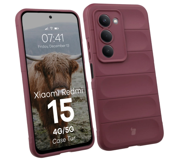 Bizon Pancerne Tur do Xiaomi Redmi 15 4G / 5G Fioletowy