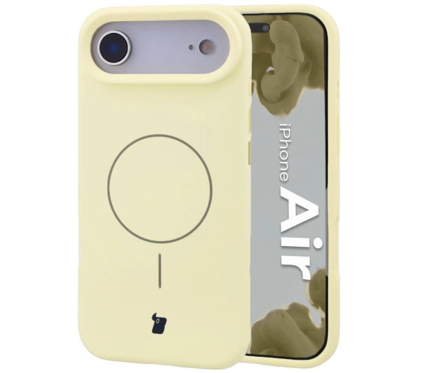 Bizon Silikonowe Soft z MagSafe do Apple iPhone Air Jasnożółty
