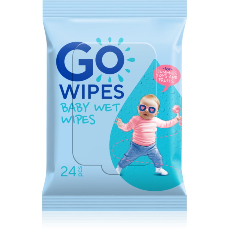 GoWipes Baby Wet Wipes delikatne nawilżane chusteczki dla dzieci bez zapachu 24 szt.