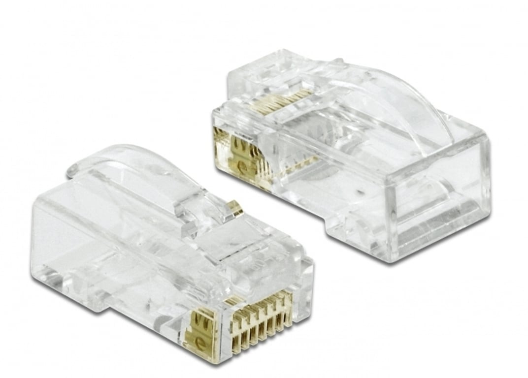 DeLOCK 86473 wtyczka RJ-45 Przezroczysty
