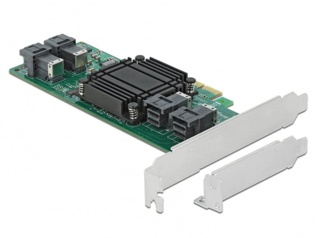 DeLOCK Karta PCI Express x8 do 4 x NVMe SFF-8643 - Konstrukcja niskoprofilowa 90585