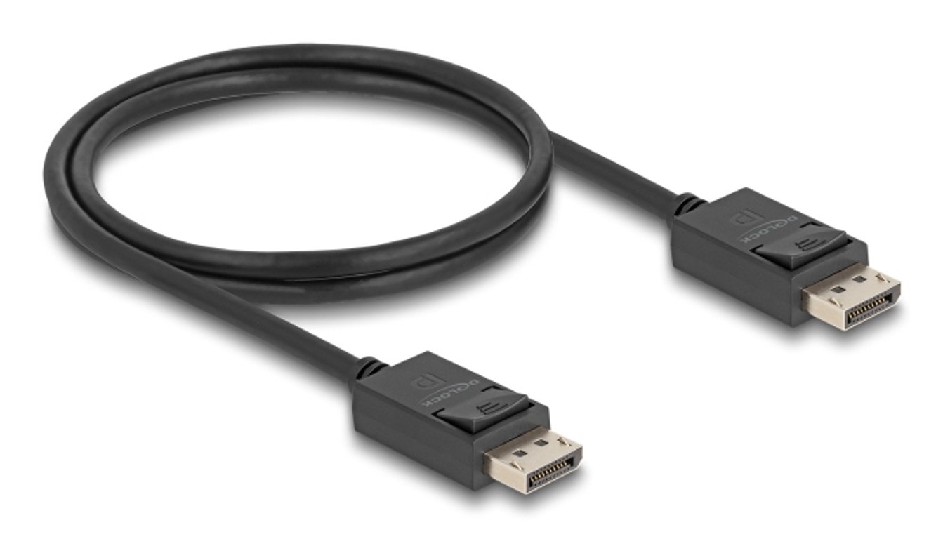 DeLOCK 81174 kabel DisplayPort 1 m Czarny