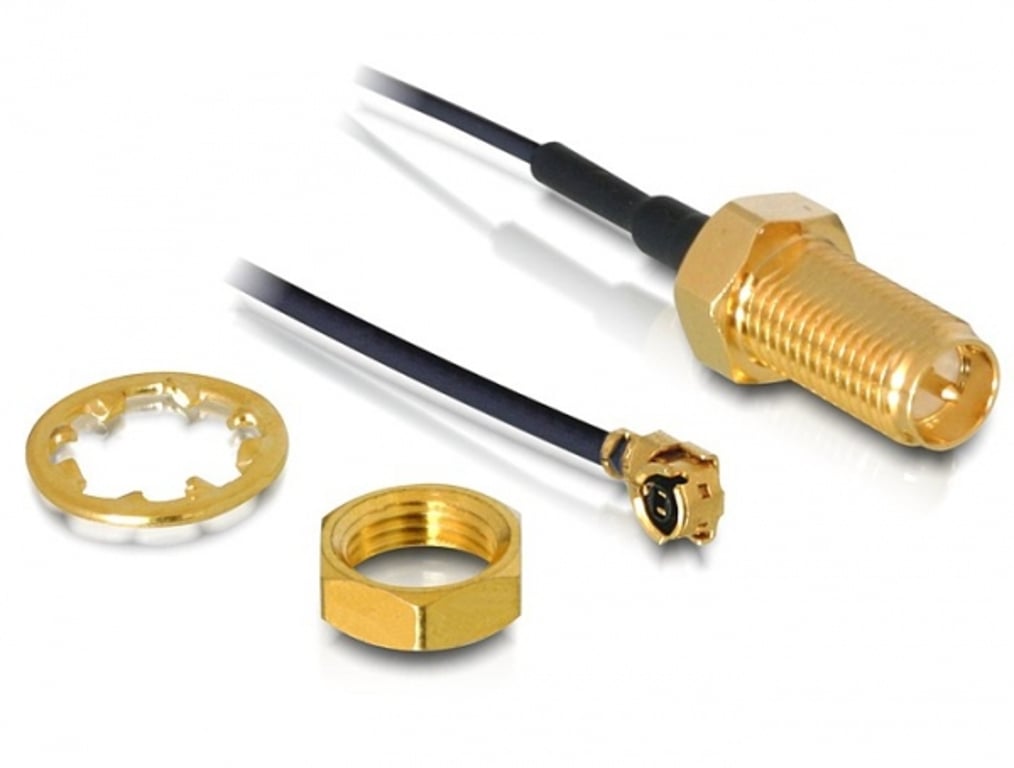 DeLOCK RP-SMA WL antenna I-PEX M / RP-SMA F Czarny 88420