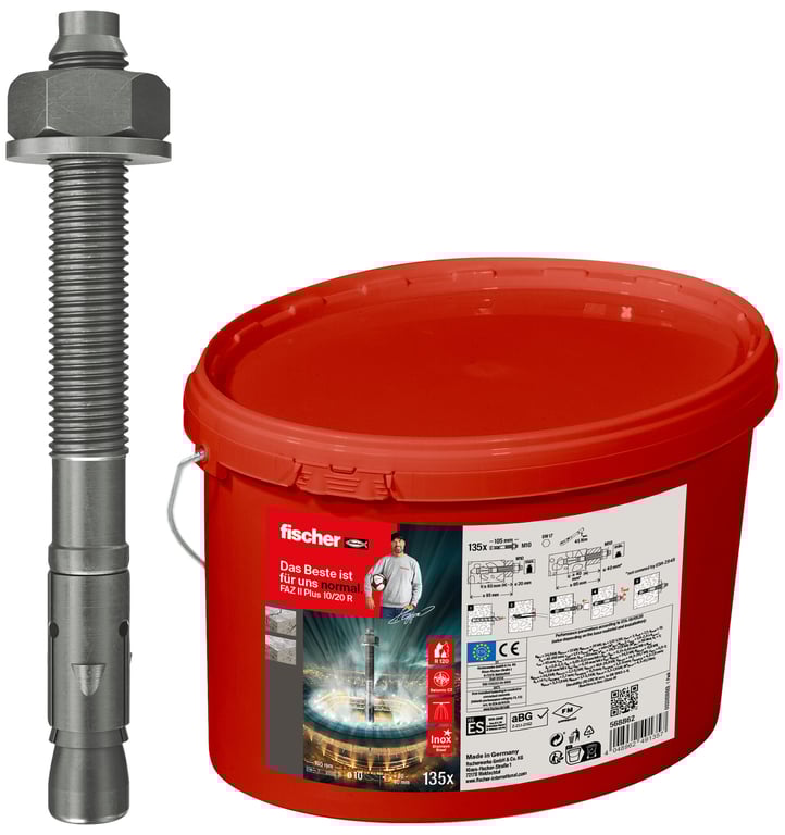 Fischer 568862 kotwa śrubowa/kołek rozporowy 135 szt.