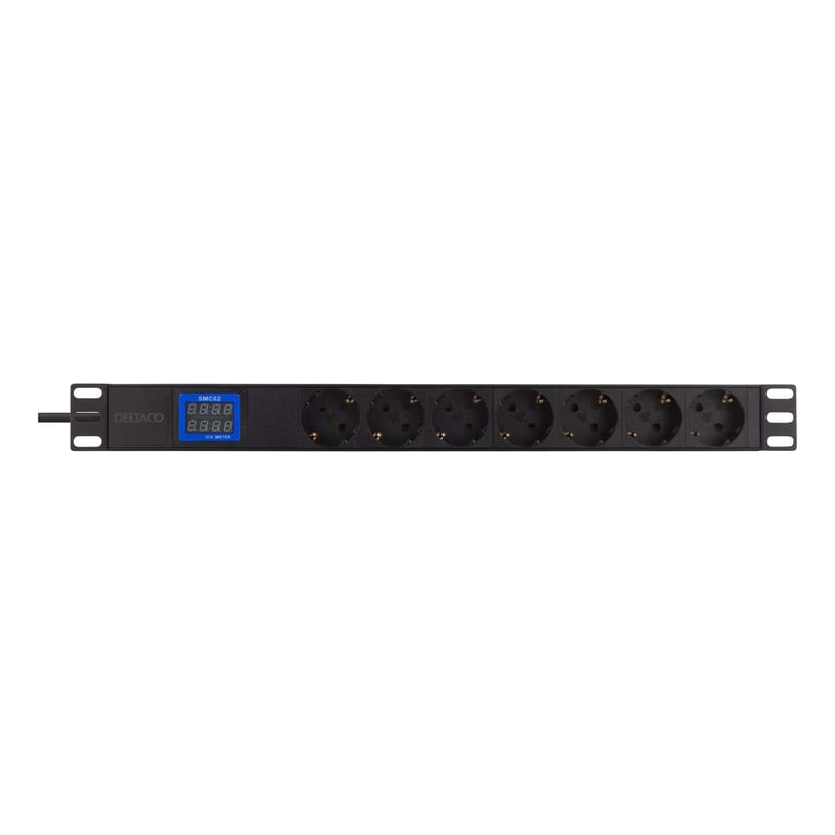 PowerWalker 10133010 rozdzielacz zasilania PDU 1U Czarny
