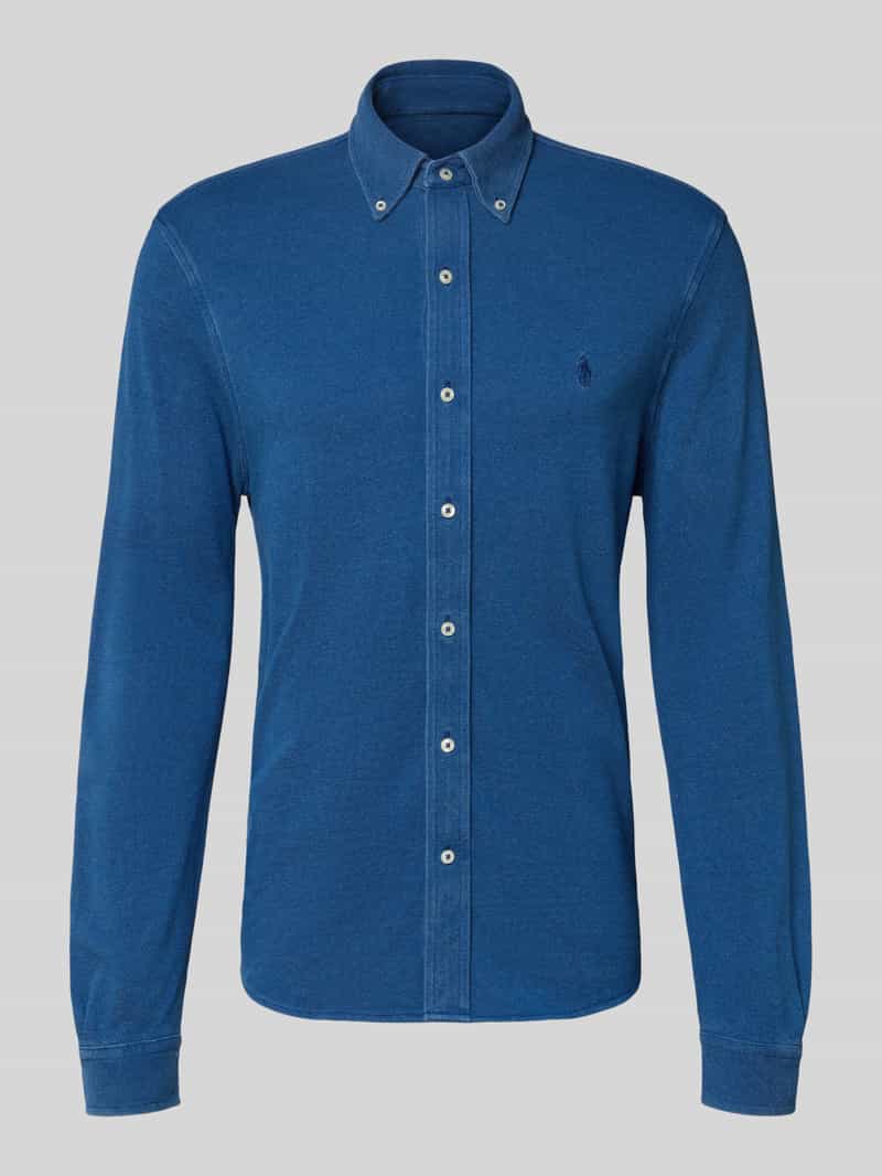 Koszula casualowa o kroju slim fit z kołnierzykiem typu button down