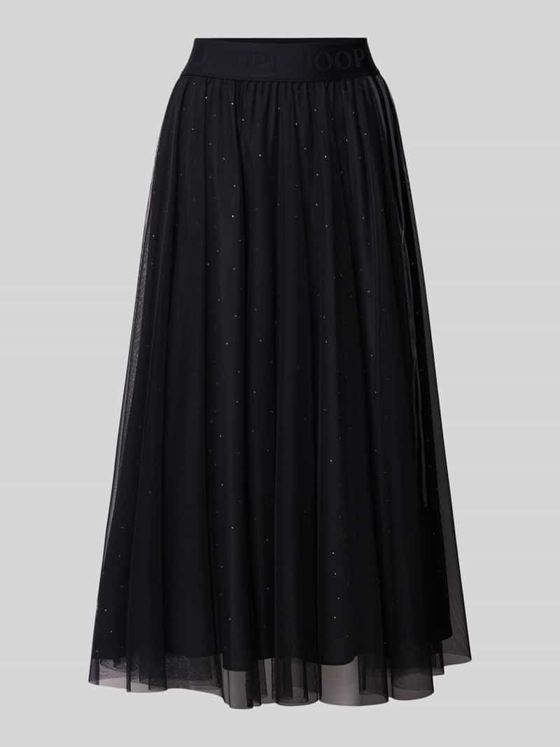 Spódnica midi z tiulu z elastycznym pasem model ‘Frida’