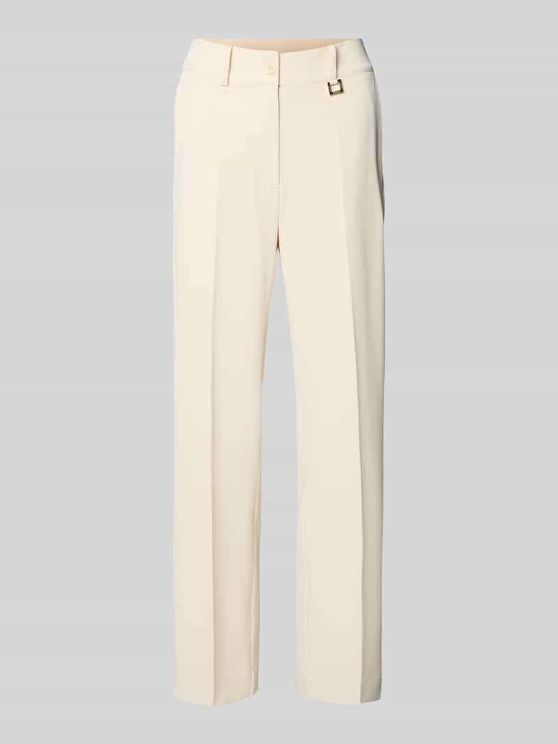 Spodnie w kant z elastycznym pasem model ‘Philomena’