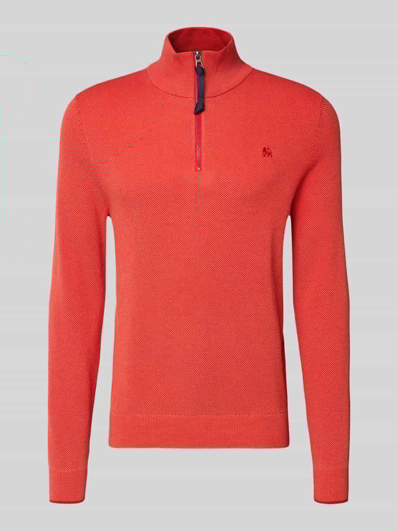 Sweter z dzianiny z kołnierzem