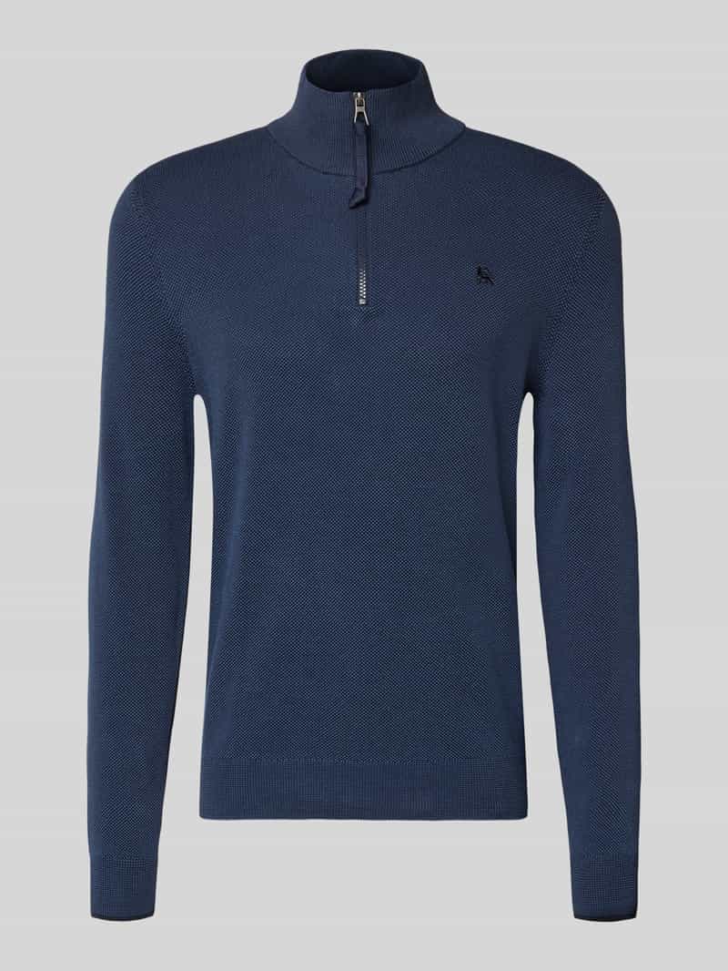 Sweter z dzianiny z kołnierzem