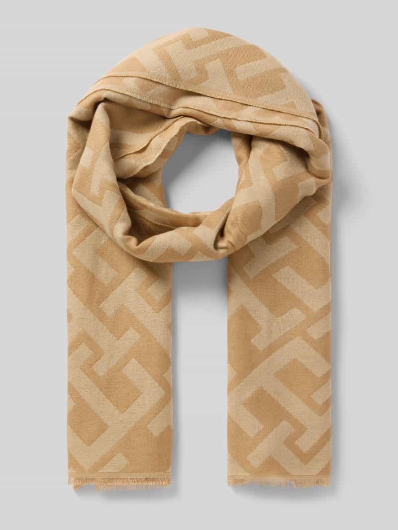 Szal z dodatkiem wełny