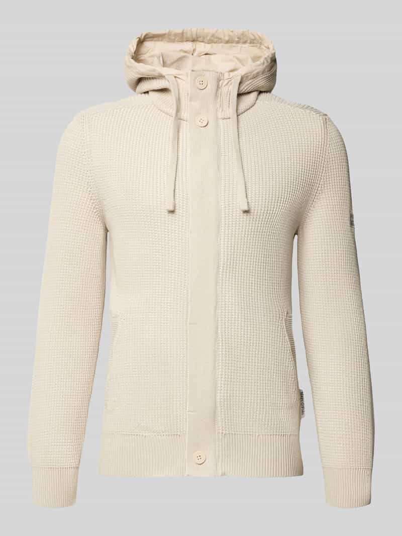 Kurtka z dzianiny o kroju regular fit z czystej bawełny