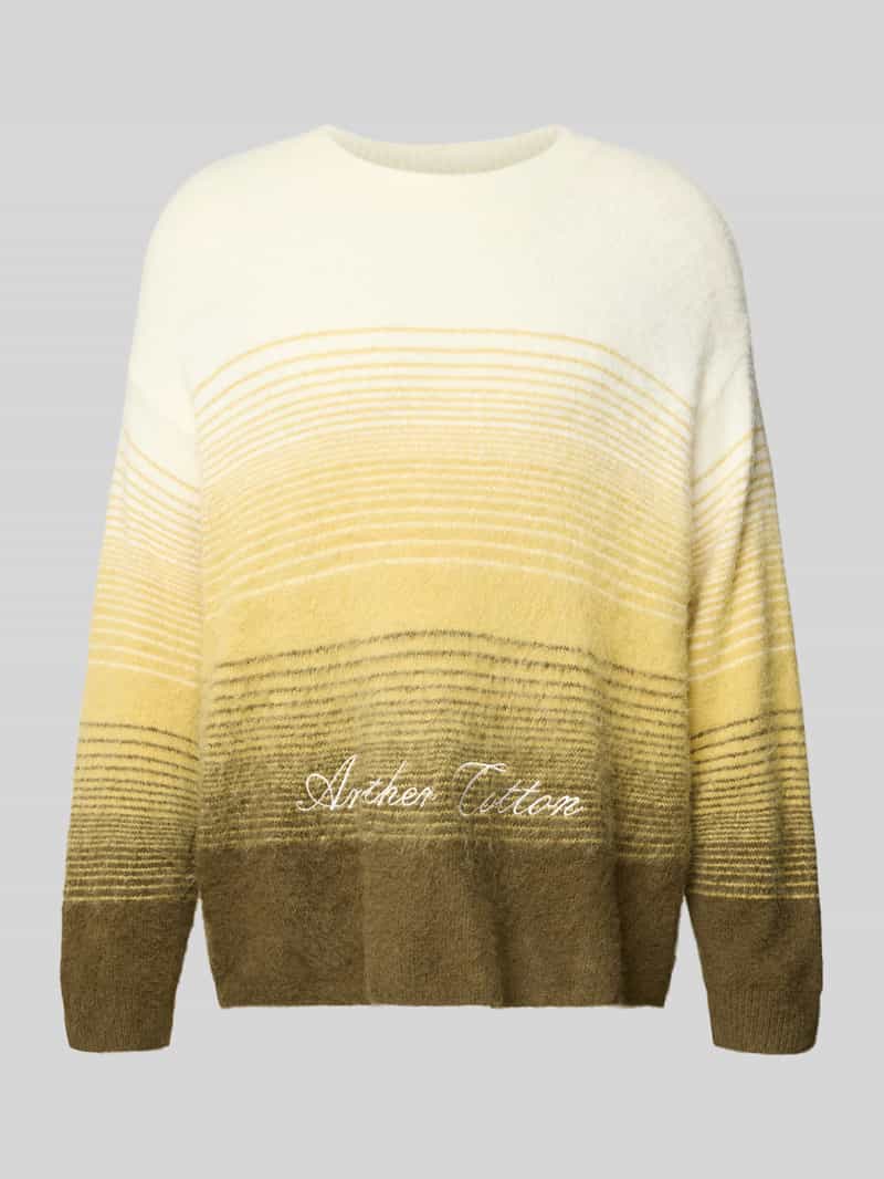 Sweter z dzianiny o kroju oversized z prążkowanymi wykończeniami