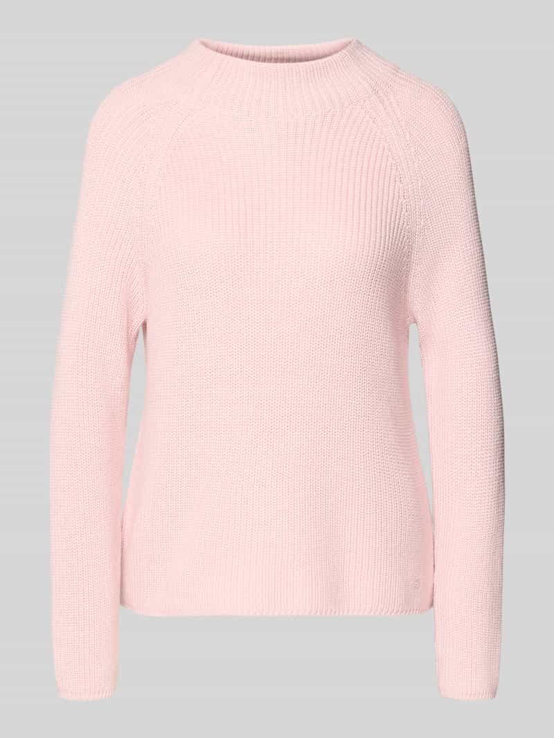 Sweter z dzianiny ze stójką