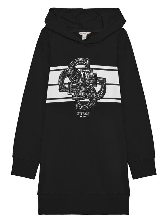 Guess Sukienka codzienna J5YK04 KA6R4 Czarny Regular Fit