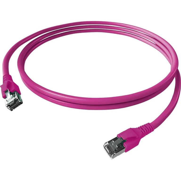EasyLan CP1KVBVBV0010 kabel sieciowy Fioletowy 1 m Cat6a S/FTP (S-STP)