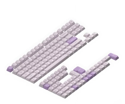 NuPhy Gem mSA Double-shot PBT Keycaps Airy Lilac KCGEMMSAAILI