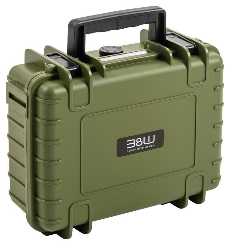 B&W Outdoor Cases Type 1000 ciemnozielona z pianką