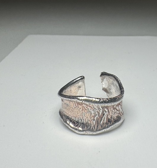 Raw Art Ring Silver 925