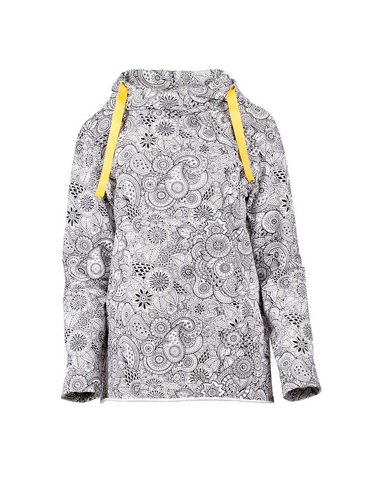 Bluza z kapturem Czarno-biały Paisley