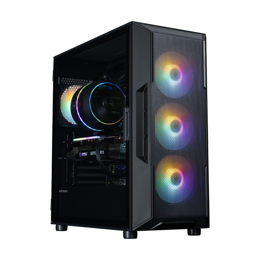 Zalman Obudowa I3 NEO V2 Mid Tower RGB fan x4 czarna i3 NEO V2 Black