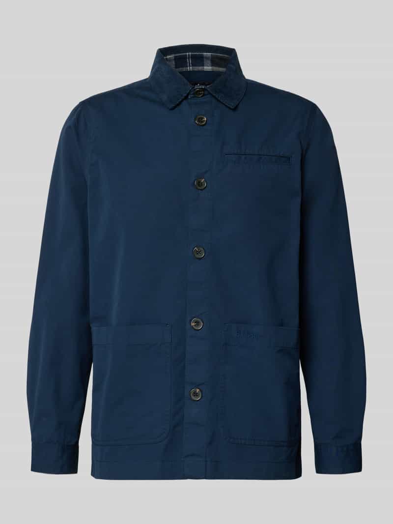 Kurtka koszulowa o kroju regular fit z czystej bawełny