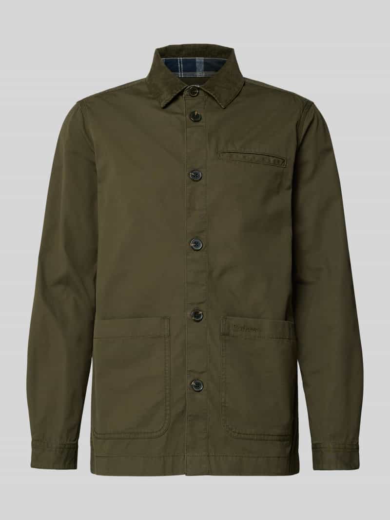 Kurtka koszulowa o kroju regular fit z czystej bawełny