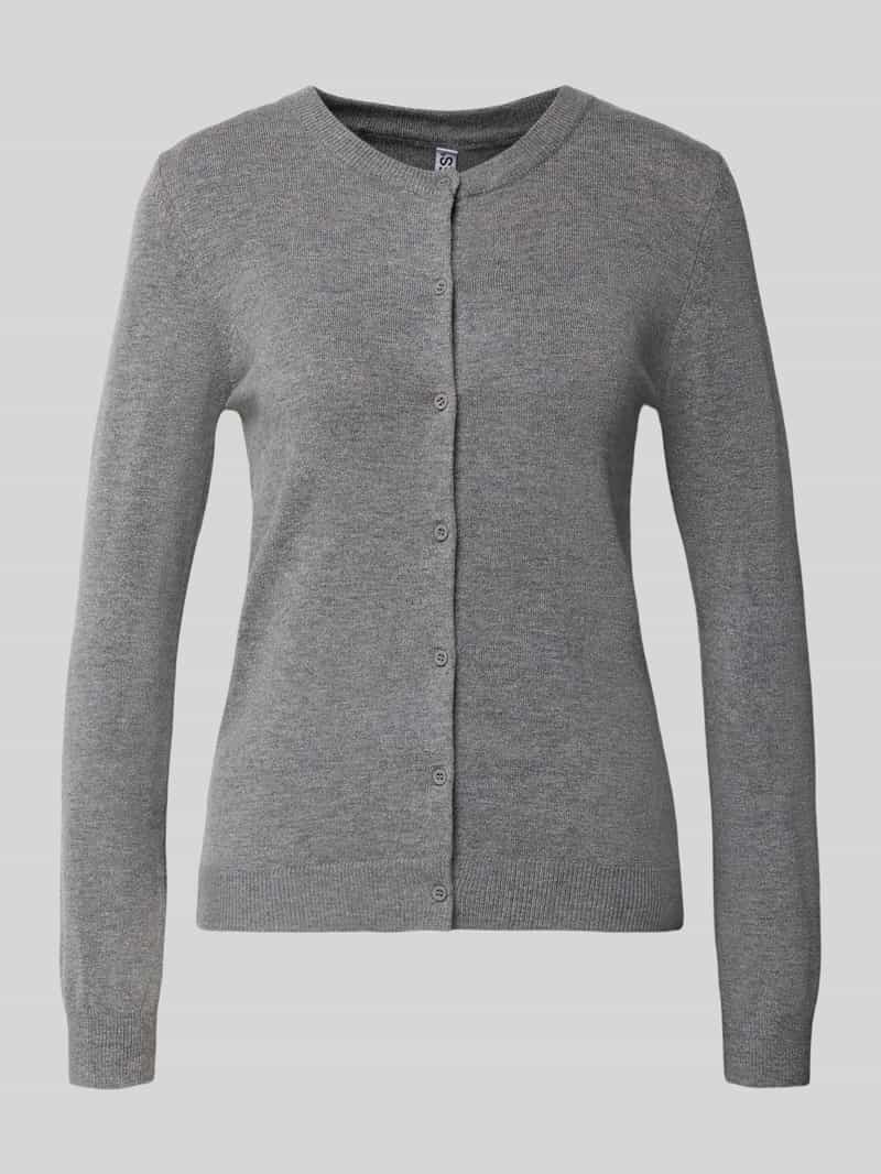 Kurtka o kroju slim fit z dzianiny z mieszanki wiskozy model ‘NORA’