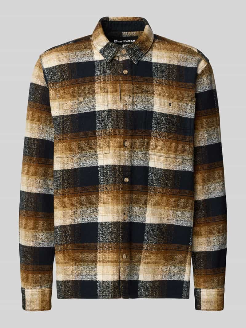 Kurtka koszulowa o kroju regular fit z czystej bawełny model ‘WOODFOOT’