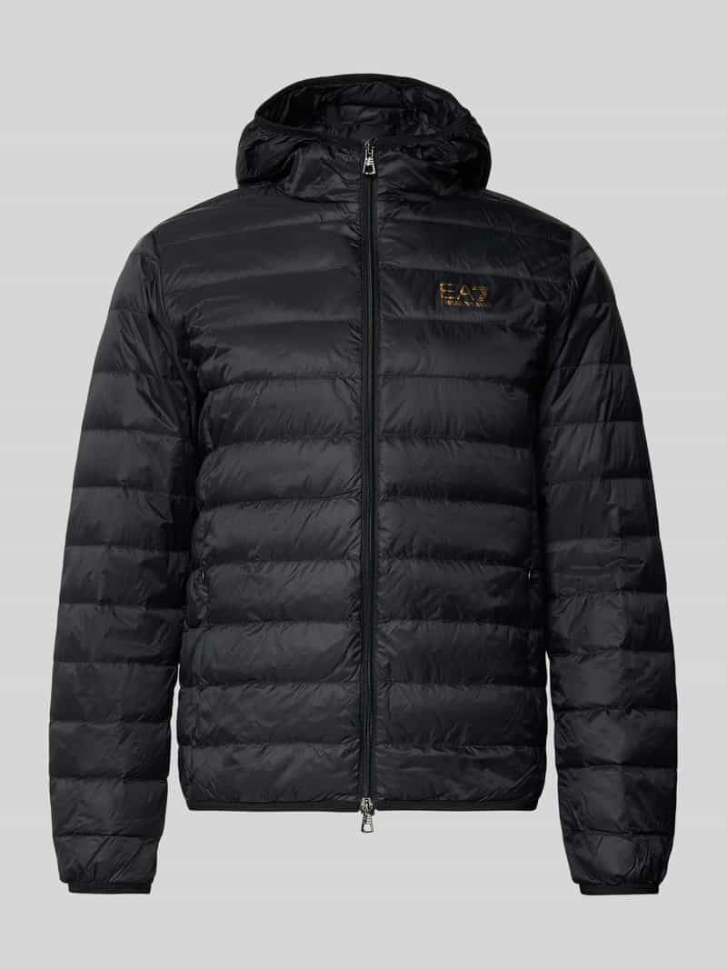 Kurtka puchowa z zapięciem na zamek błyskawiczny