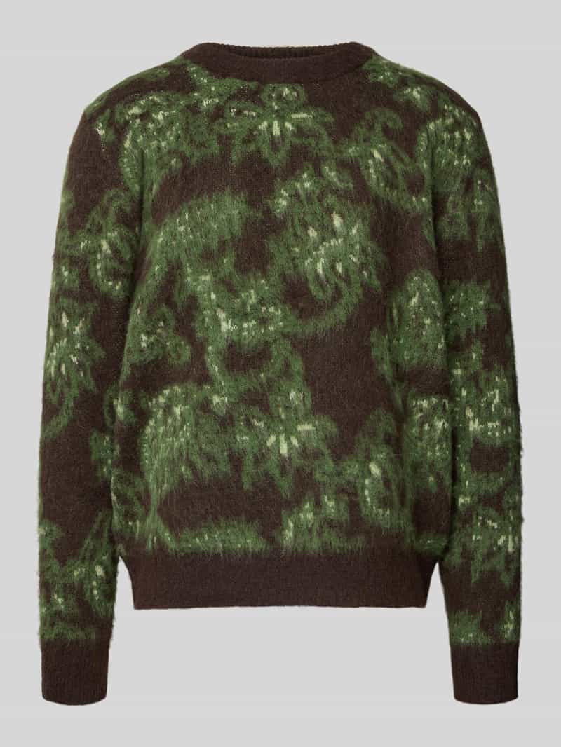 Sweter z dzianiny z okrągłym dekoltem model ‘Herbert’