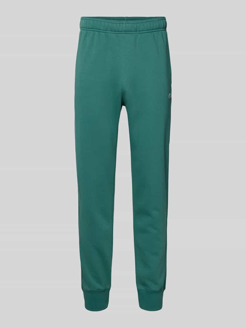 Spodnie dresowe z elastycznym pasem i wyhaftowanym logo