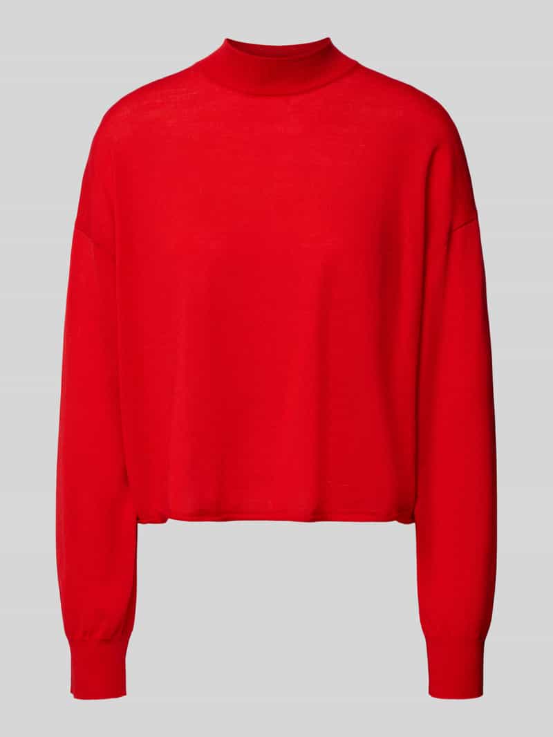 Sweter z dzianiny o kroju oversized ze stójką model ‘MATHISA’